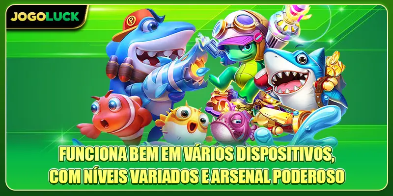 Funciona bem em vários dispositivos, com níveis variados e arsenal poderoso
